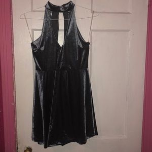 Sexy blue velvet dress 👗